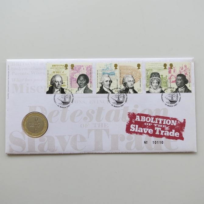 2007 Slave Trade Abolition 2 Pounds Coin Cover - Royal Mail First Day Cover