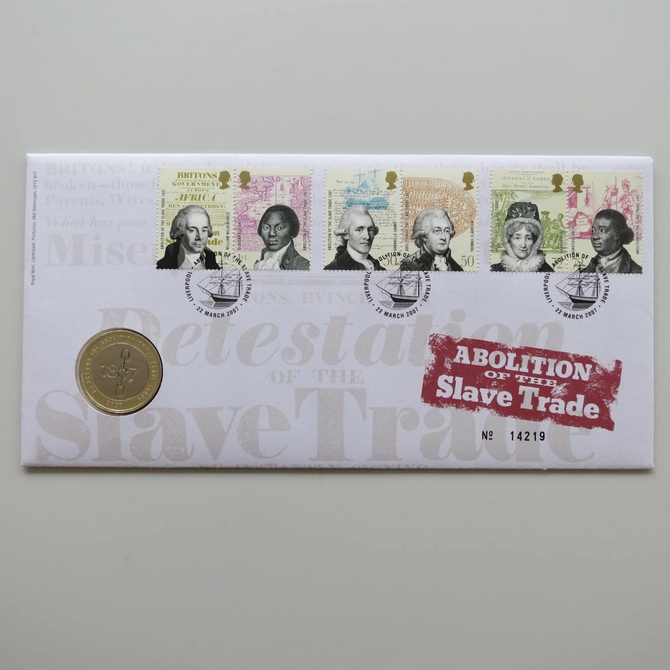 2007 Slave Trade Abolition 2 Pounds Coin Cover - Royal Mail First Day Cover