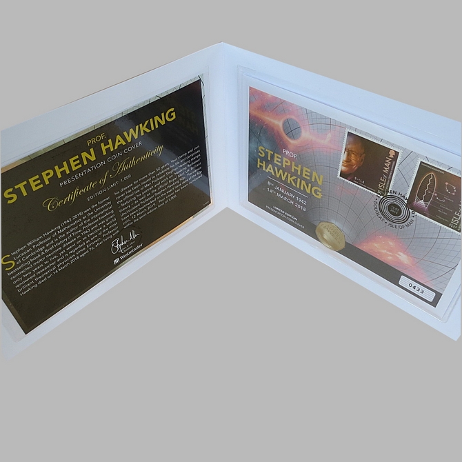 2019 Stephen Hawking 50p Pence Coin Cover - First Day Cover by Westminster