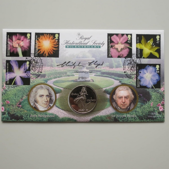 2004 Royal Horticultural Society Bicentenary Crown Coin Cover - Benham First Day Cover