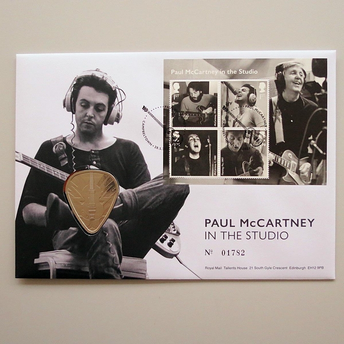2021 Paul McCartney In The Studio Medal Cover - UK Royal Mail First Day Covers