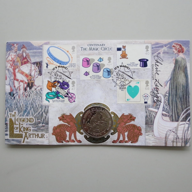 2005 Centenary of The Magic Circle 1 Crown Coin Cover - Benham Signed UK PNC First Day Covers