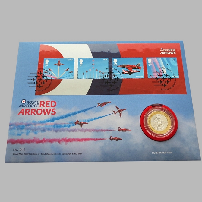 2018 Royal Air Force RAF Centenary Silver Proof 2 Pounds Coin Cover - Royal Mail First Day Cover