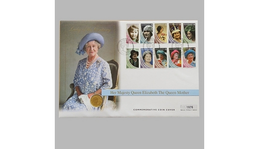 1999 Lady of The Century The Queen Mother 22ct Gold 25 Pounds Coin Cover - Guernsey First Day Cover