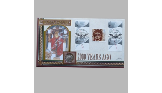 2000 The Roman Empire Silver Roman Denarius Coin Cover - Benham First Day Cover
