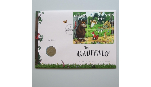 2019 The Gruffalo 20th Anniversary 50p Pence Coin Cover - Royal Mail First Day Cover