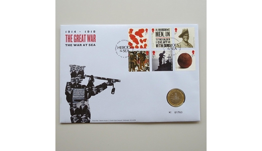2015 The Great War Centenary 2 Pounds Coin Cover - The War At Sea - Royal Mail First Day Cover