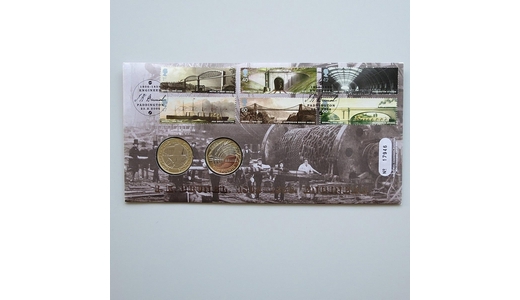 2006 Isambard Kingdom Brunel  2 Pounds Coin Cover - Royal Mail First Day Cover