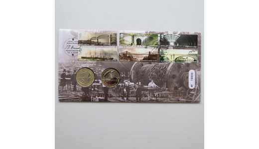 2006 Isambard Kingdom Brunel  2 Pounds Coin Cover - Royal Mail First Day Cover