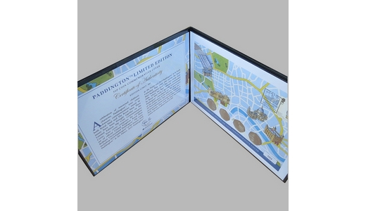 2019 Paddington Bear London Map 50p Pence x4 Coin Cover - First Day Cover by Westminster
