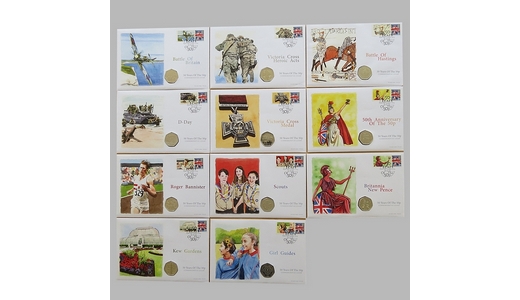 2019 50 Years of The 50p Pence Coin Cover Collection - First Day Covers by Westminster