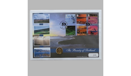 2003 The Beauty of Scotland 1 Pound Coin Cover - First Day Cover by Mercury