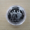 2012 European Football Championship 1 Crown Silver Proof Coin - Isle of Man - Passing Ball 