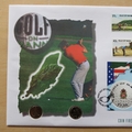 1997 Golf on Mann Spain Ryder Cup 5p Pence Coin Cover - First Day Covers by Mercury