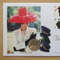 2001 Fabulous Hats 1 Dollar Coin Cover - UK First Day Cover