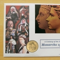 2000 Monarchs of the 20th Century 5 Pounds Coin Cover - UK First Day Cover