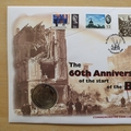 2000 Start of the Blitz 60th Anniversary 1 Crown Coin Cover - UK First Day Cover