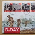 1994 D-Day 50th Anniversary Silver 50p Pence Coin Cover - UK First Day Cover