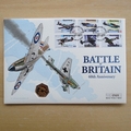 2000 Battle of Britain 60th Anniversary 22ct Gold 50p Coin Cover - Guernsey First Day Cover