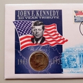 1993 John F Kennedy 30 Year Tribute Half Dollar Coin Cover - USA First Day Cover