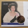 2002 Queen Elizabeth II Golden Jubilee 5 Pounds Coin Cover - Liberia First Day Cover