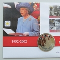 2002 The Golden Jubilee HM QEII 50p Coin Cover - British Antarctic Territory First Day Cover