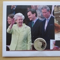 2002 Golden Jubilee Queen Elizabeth II 50p Coin Cover - Grenada First Day Cover