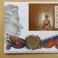 1998 Coronation HM QEII 45th Anniversary 5 Shillings Coin Cover - UK First Day Cover
