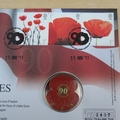 2011 Royal British Legion 90th Anniversary 5 Pounds Coin Cover - First Day Cover by Mercury
