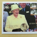 2003 The Golden Jubilee HM QEII Silver 1 Crown Coin Cover - Papua New Guinea First Day Cover