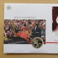 2002 Golden Jubilee HM Queen Elizabeth II Silver 50p Coin Cover - Maldives First Day Cover