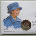2001 Queen's Golden Jubilee 50p Pence Coin & 25p Stamp Cover - Isle of Man PNC First Day Covers