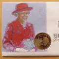 2001 The Golden Jubilee 100 Days To Go 50p Pence Coin Cover - First Day Cover Isle of Man
