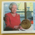 2002 Queen's Golden Jubilee Sierra Leone 1 Dollar Coin Cover - Gibraltar First Day Cover