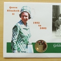 2002 The Queen's Golden Jubilee 50p Coin Cover - Antigua & Barbuda First Day Cover
