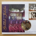 2002 The Queen's Golden Jubilee 50p Coin Cover - St. Helena First Day Cover