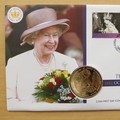 2002 The Queen's Golden Jubilee 1 Crown Coin Cover - Bahamas First Day Cover