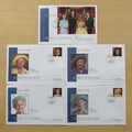 2000 The Queen Mother 100th Birthday First Day Cover Set - Luxury FDC Series