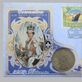 1998 HMQEII Coronation 45th Anniversary 5 Shillings Coin Cover - Benham First Day Cover - Signed
