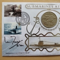 2001 Submarines at War WWII 1 Dollar Coin Cover - Benham First Day Cover - Signed