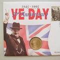 1995 VE Day 50th Anniversary 2 Pounds Coin Cover - First Day Cover by Mercury