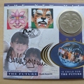 2001 The New Millennium The Future 1 Royal Coin Cover - Benham First Day Cover - Signed