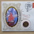 1997 Farewell To Hong Kong 10 Dollar Signed Coin Cover - Benham First Day Cover
