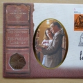 2000 The Public Library 150th Anniversary 50p Pence Coin Cover - Benham First Day Cover - Signed