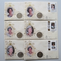 1996 Queen Elizabeth II 70th Birthday Stamp and Coin Cover Set - Benham First Day Covers