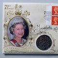 1996 Queen Elizabeth II 70th Birthday 50p Pence Coin Cover - Benham First Day Cover - Signed