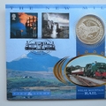 2000 The New Millennium Welsh Mountain Rail 25 ECU Coin Cover - Benham First Day Cover - Signed