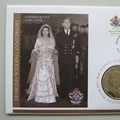 2007 Diamond Wedding Anniversary 5 Pounds Coin Cover - Westminster First Day Covers