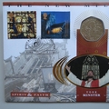 2000 The New Millennium York Minster 50p Pence Coin Cover - Benham First Day Cover - Signed