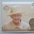 2006 HM Queen Elizabeth II 80th Birthday 5 Pounds Coin Cover - First Day Cover by Mercury